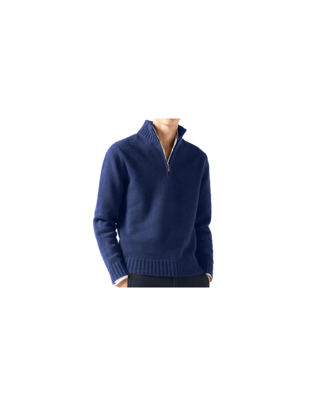 Jersey Half-Zip Navy