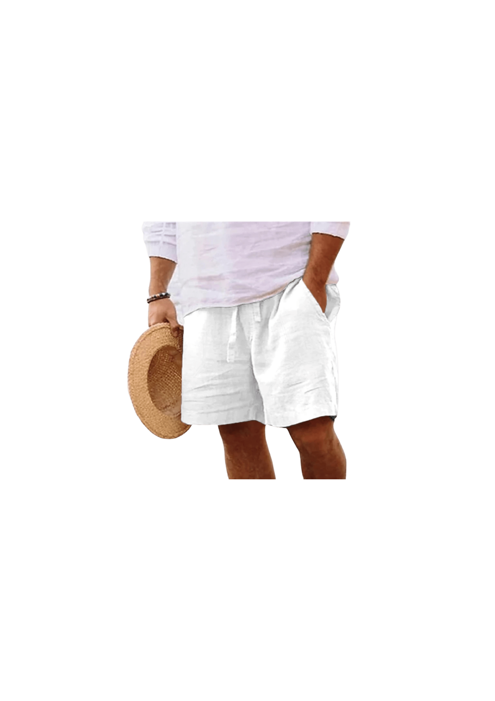 Shorts lino Blancos