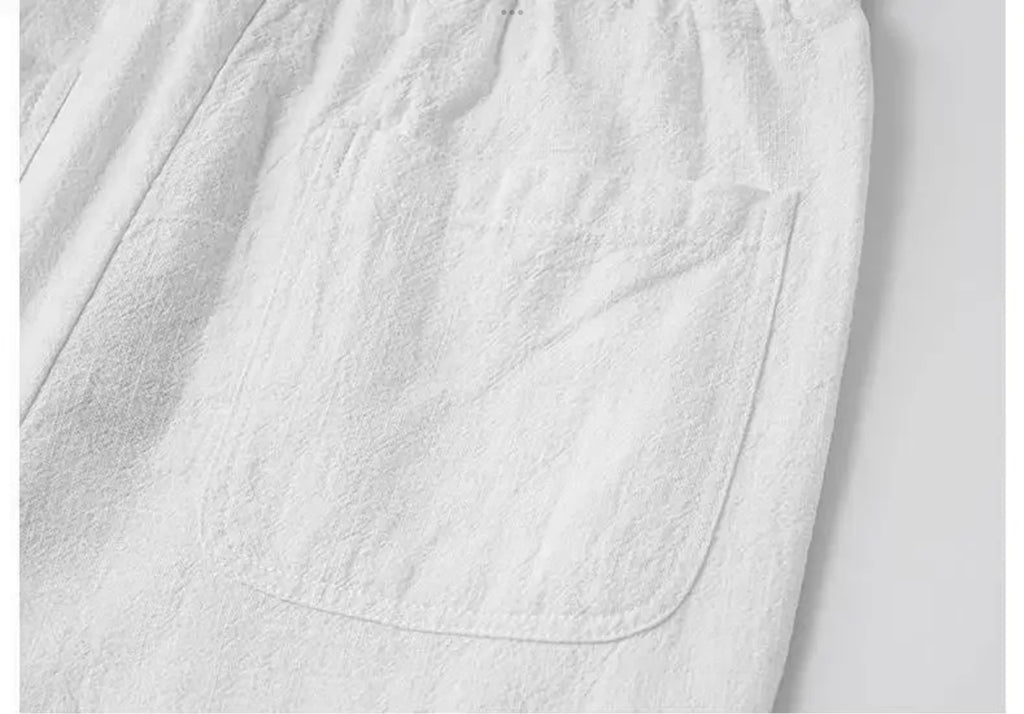 Pantalón lino Blanco