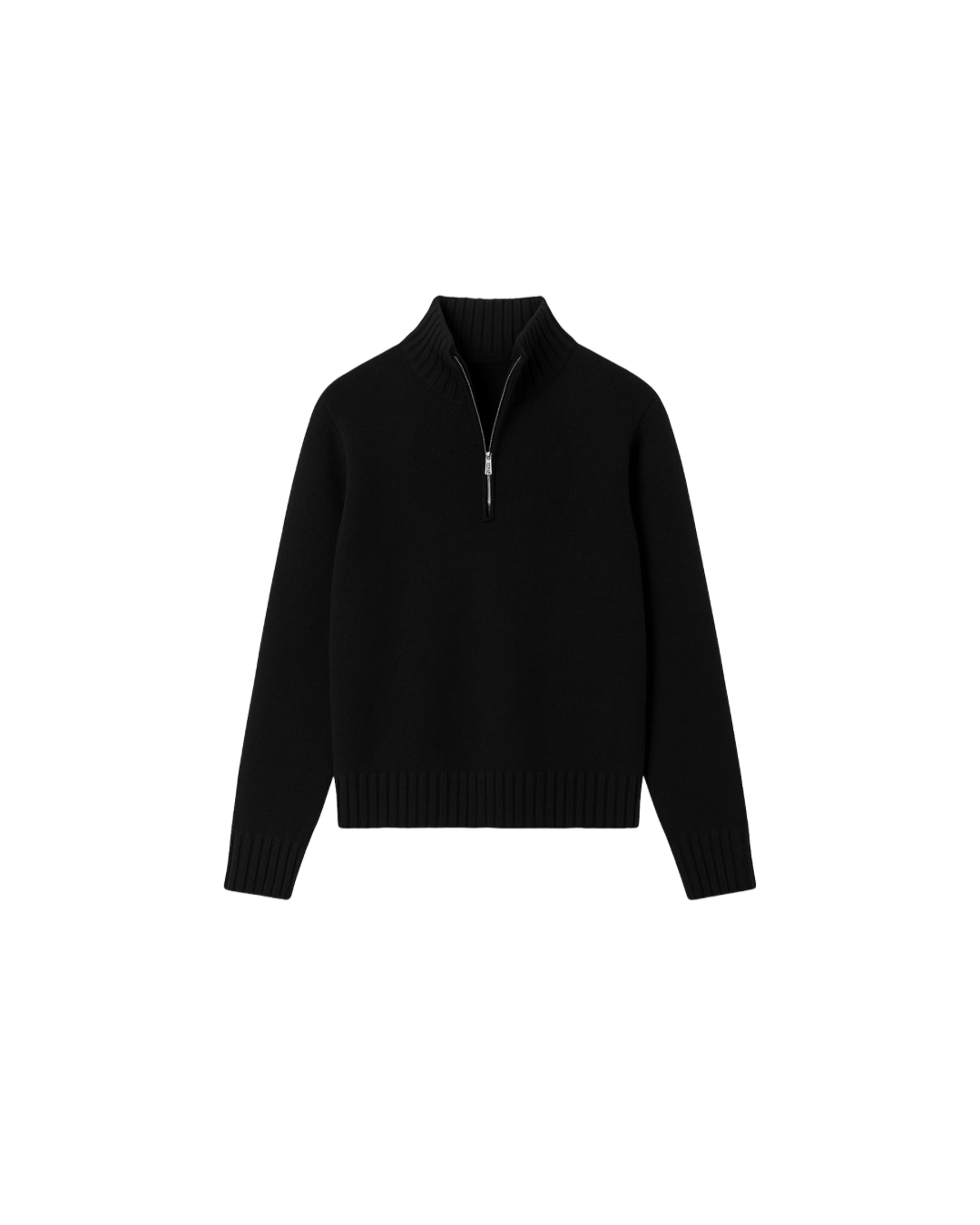 Jersey Half-Zip Negro