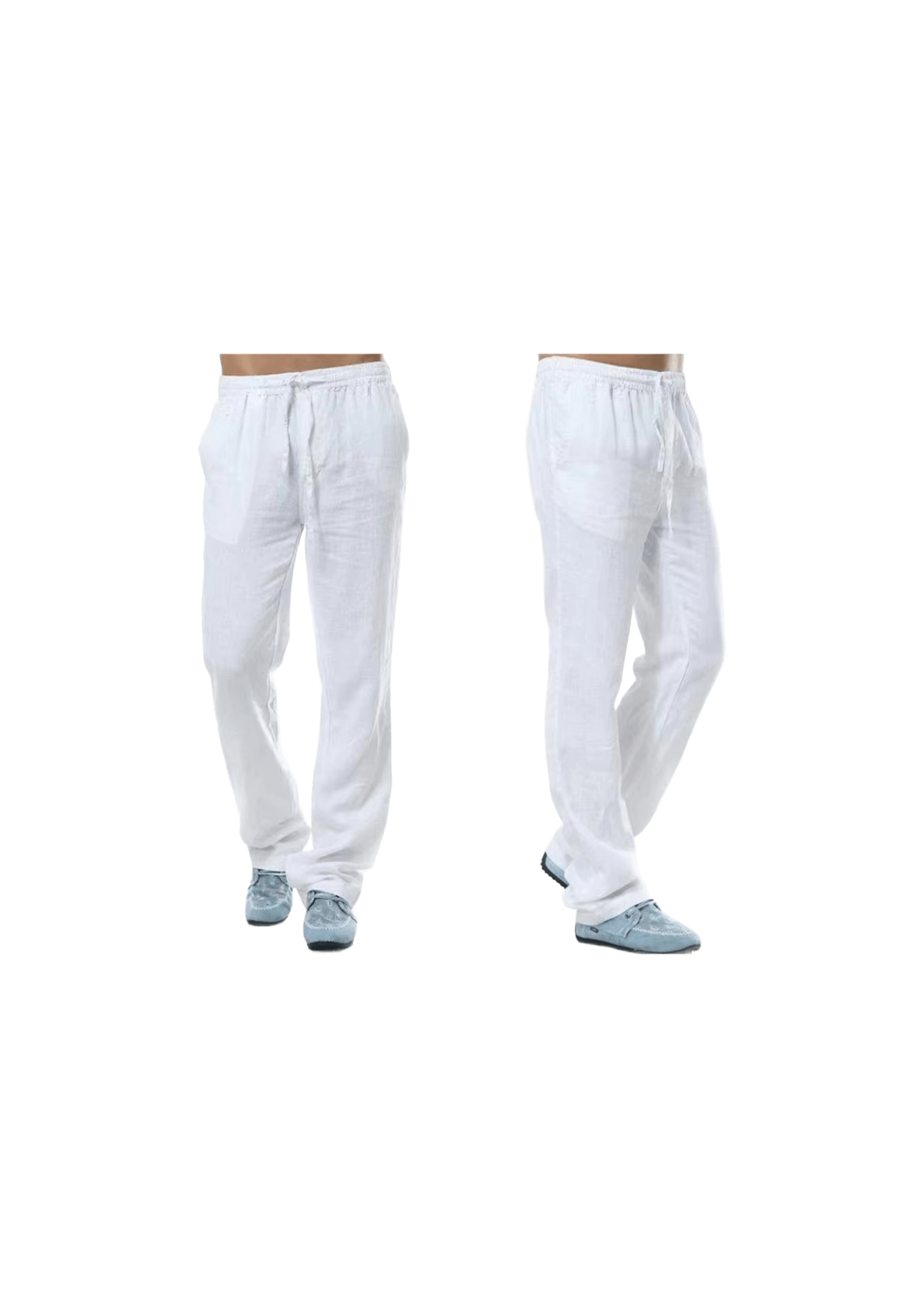 Pantalón lino Blanco