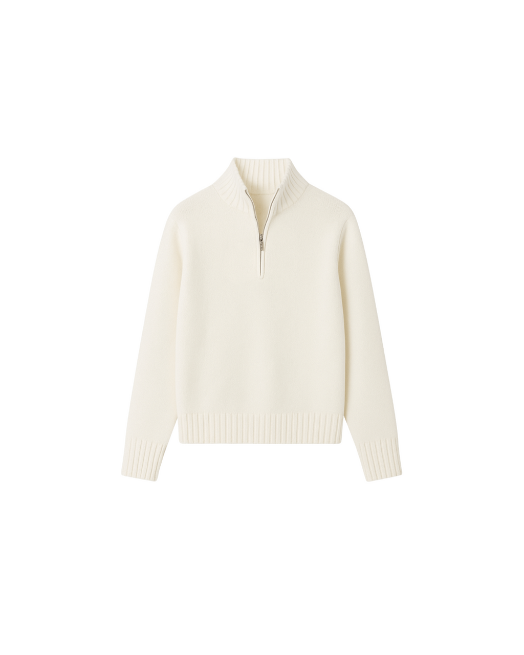 Jersey Half-Zip Blanco