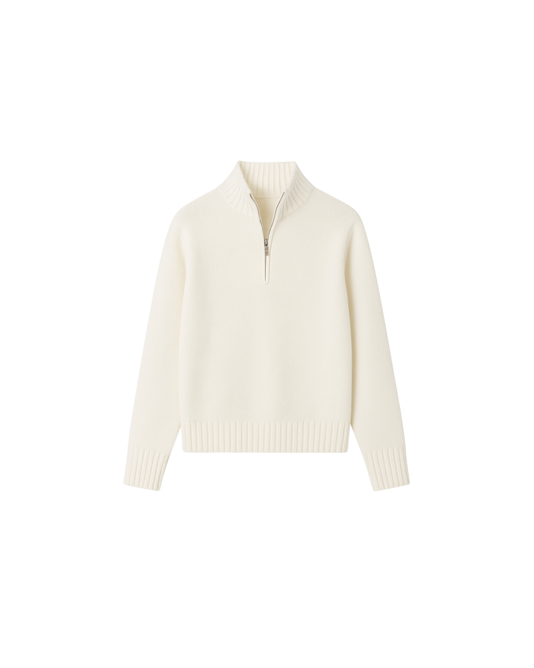 Jersey Half-Zip Blanco