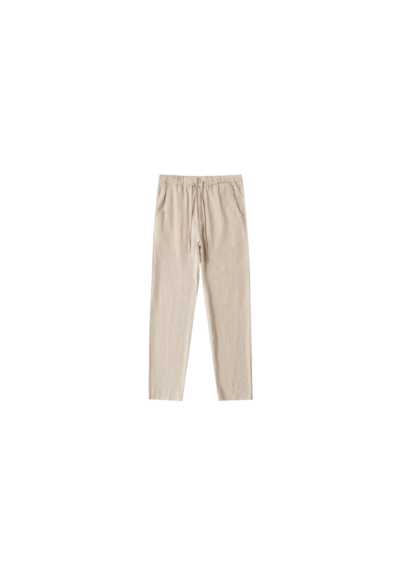 Pantalón lino Beige