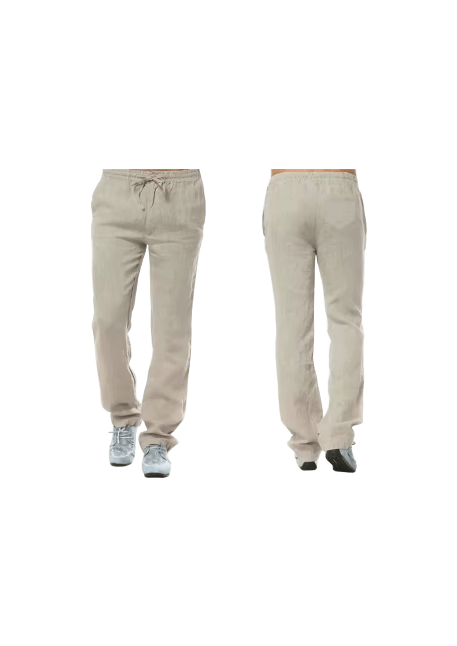 Pantalón lino Beige