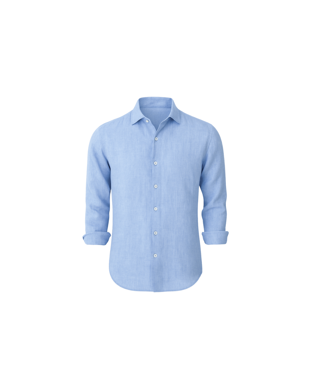 Camisa de lino Azul